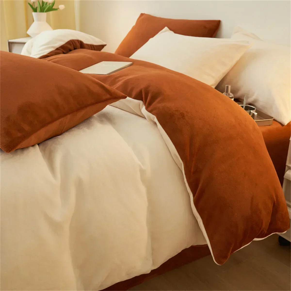 Super Warm Blanket Cover for Winter Flannel Fleece Comforter Cover Queen/King Size Coral Fleece Solid Cover Duvet
Super Warm Blanket Cover for Winter Flannel Fleece Comforter Cover Queen/King Size Coral Fleece Solid Cover Duvet