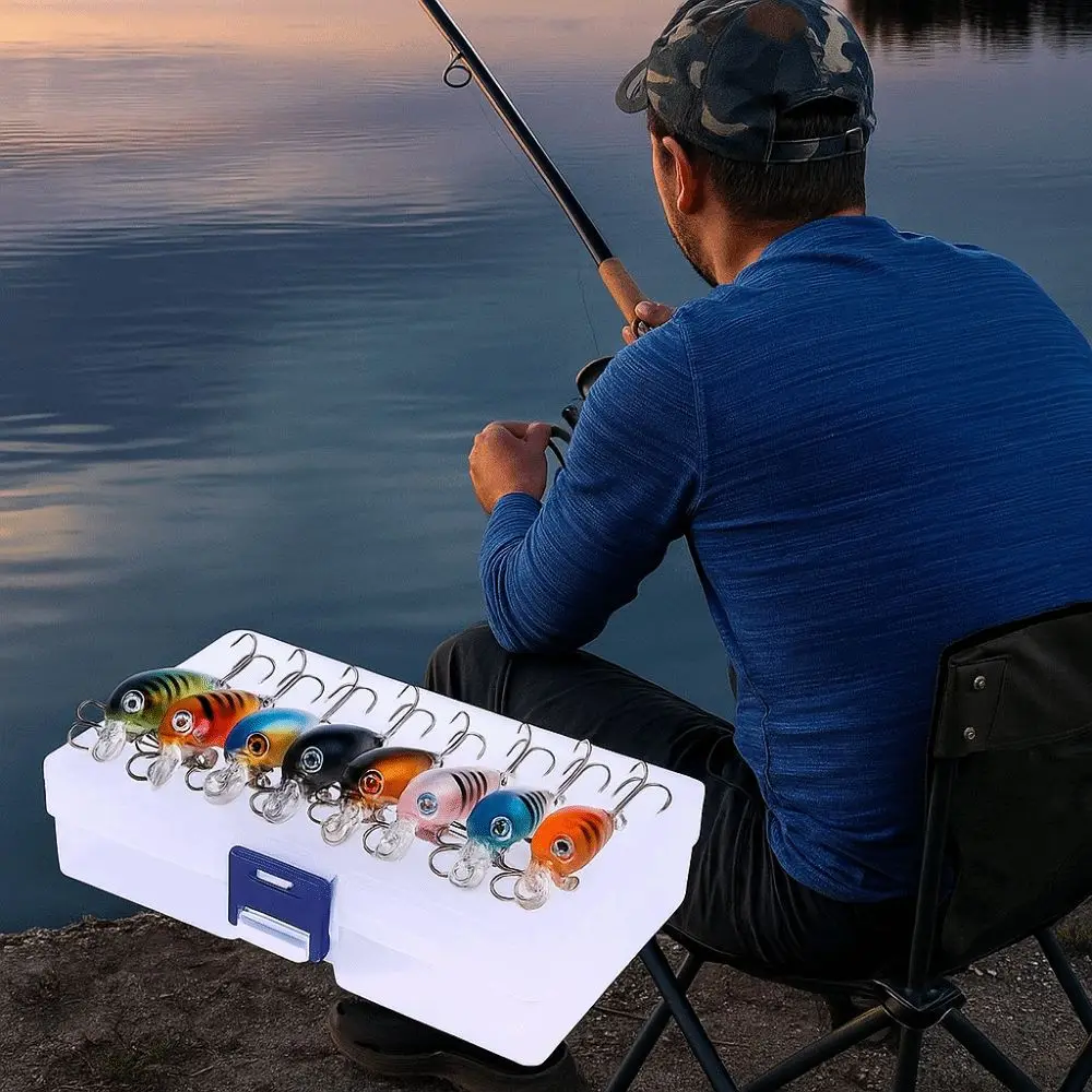 8Pcs/Box Floating Fishing Lure Mini Size Micro Hard Bait Artificial Bait Wobblers Ultralight Topwater Fishing Bait
8Pcs/Box Floating Fishing Lure Mini Size Micro Hard Bait Artificial Bait Wobblers Ultralight Topwater Fishing Bait