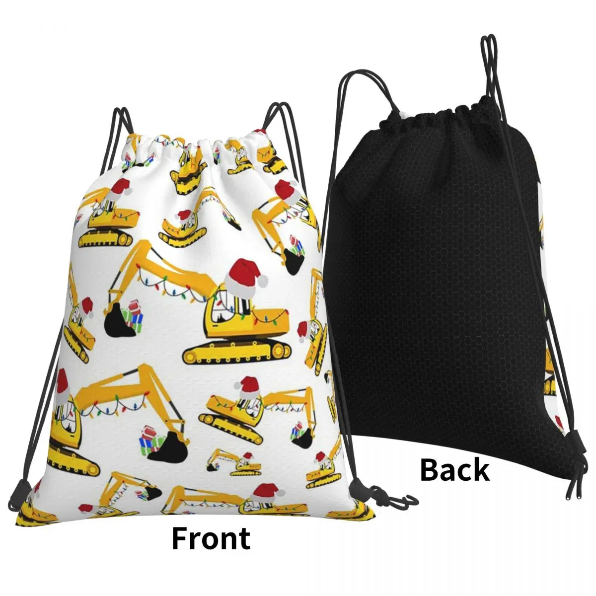 Christmas Excavator Construction Truck Backpacks Casual Drawstring Bags Sundries Bag Book Bags for Travel School
Christmas Excavator Construction Truck Backpacks Casual Drawstring Bags Sundries Bag Book Bags for Travel School