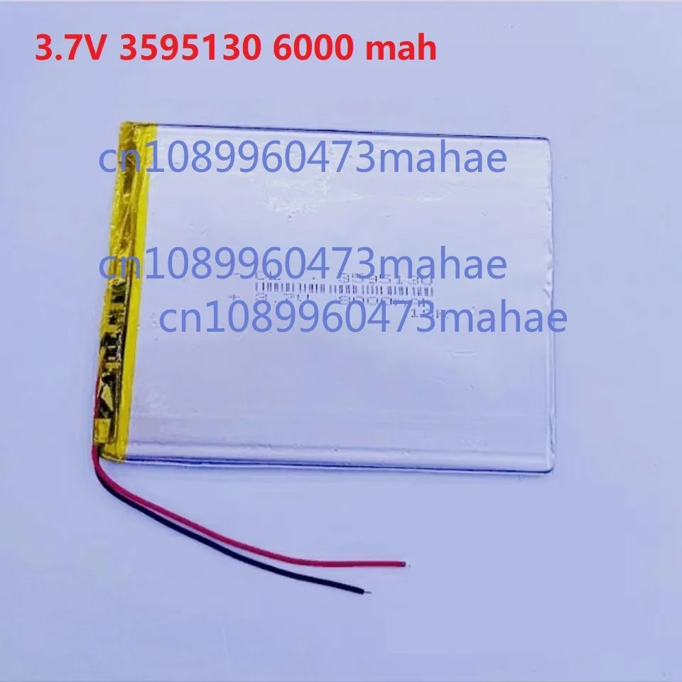 Good Qulity large capacity 3.7V 3595130 6000 mah each tablet universal rechargeable lithium batteries
Good Qulity large capacity 3.7V 3595130 6000 mah each tablet universal rechargeable lithium batteries