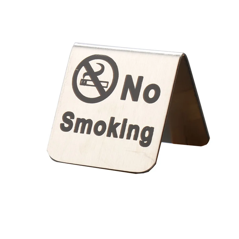 2pcs Stainless Steel No Smoking Sign Table Tent Double Sided Free Standing For Office Home Restaurant Wedding Indoor Outdoor Use
2pcs Stainless Steel No Smoking Sign Table Tent Double Sided Free Standing For Office Home Restaurant Wedding Indoor Outdoor Use