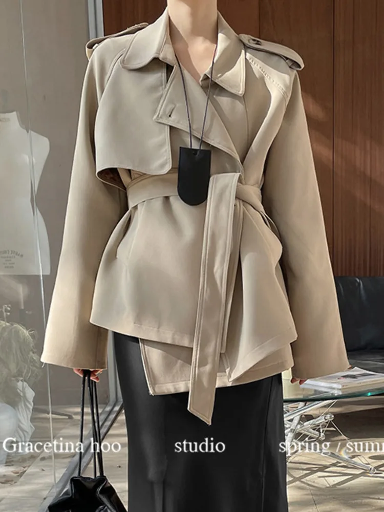 BJTZ Elegant Lapel Niche Short Cargo Loose Windbreaker Jacket For Women Clothing 2024 Spring New Trend Office Lady Tops HL43
BJTZ Elegant Lapel Niche Short Cargo Loose Windbreaker Jacket For Women Clothing 2024 Spring New Trend Office Lady Tops HL43