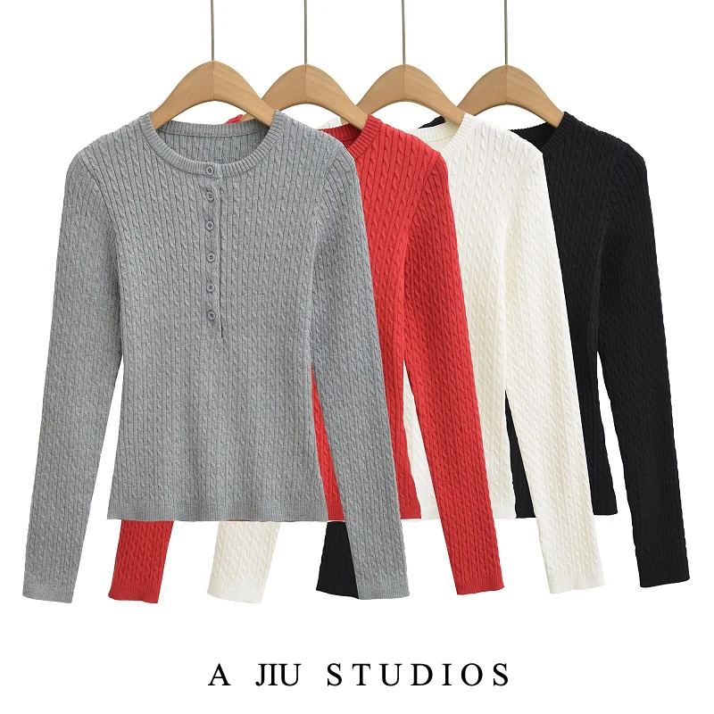 Slimming V-Ne Long Sve Knitwear Women's Faion Design Casual Comfortable Fit Inner irt Waist-Cinching Top
Slimming V-Ne Long Sve Knitwear Women's Faion Design Casual Comfortable Fit Inner irt Waist-Cinching Top