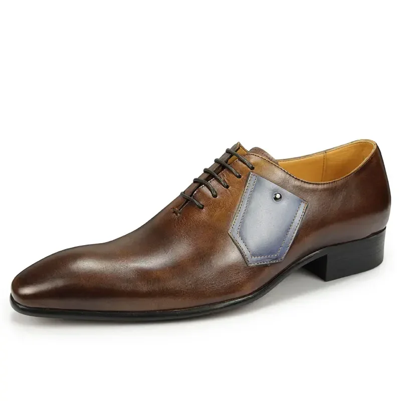Genuine Leather Men's Office Casual Designer Business Dress Shoes Oxfords Stylish Patchwork Breathable Formal Zapatos Hombre
Genuine Leather Men's Office Casual Designer Business Dress Shoes Oxfords Stylish Patchwork Breathable Formal Zapatos Hombre