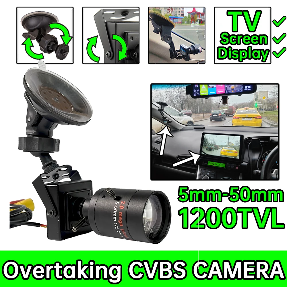 5mm-50mm Focus Right-Hand Drive HD CCTV Mini Camera 1200TVL Metal Suction Cup Bracket Kit for Car Overtaking TV Display Vehicle
5mm-50mm Focus Right-Hand Drive HD CCTV Mini Camera 1200TVL Metal Suction Cup Bracket Kit for Car Overtaking TV Display Vehicle