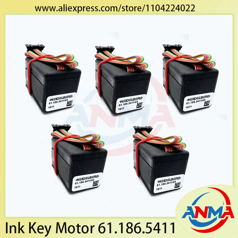 5 шт., мотор с чернильным ключом 61.186.5411, мотор-редуктор 24 В для Heidelberg SM102 SX102 CD102, детали системы офсетной печати
5 шт., мотор с чернильным ключом 61.186.5411, мотор-редуктор 24 В для Heidelberg SM102 SX102 CD102, детали системы офсетной печати