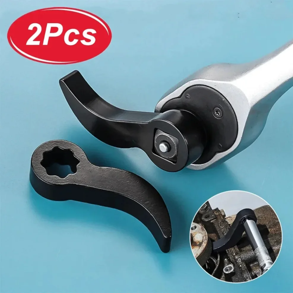 2Pcs Car Angle Type Half Axle Disassembly Tool Drive Pry bar Adapter Bar Fits1/2 Ratchet for Disassembling Axles Repair Tool
2Pcs Car Angle Type Half Axle Disassembly Tool Drive Pry bar Adapter Bar Fits1/2 Ratchet for Disassembling Axles Repair Tool