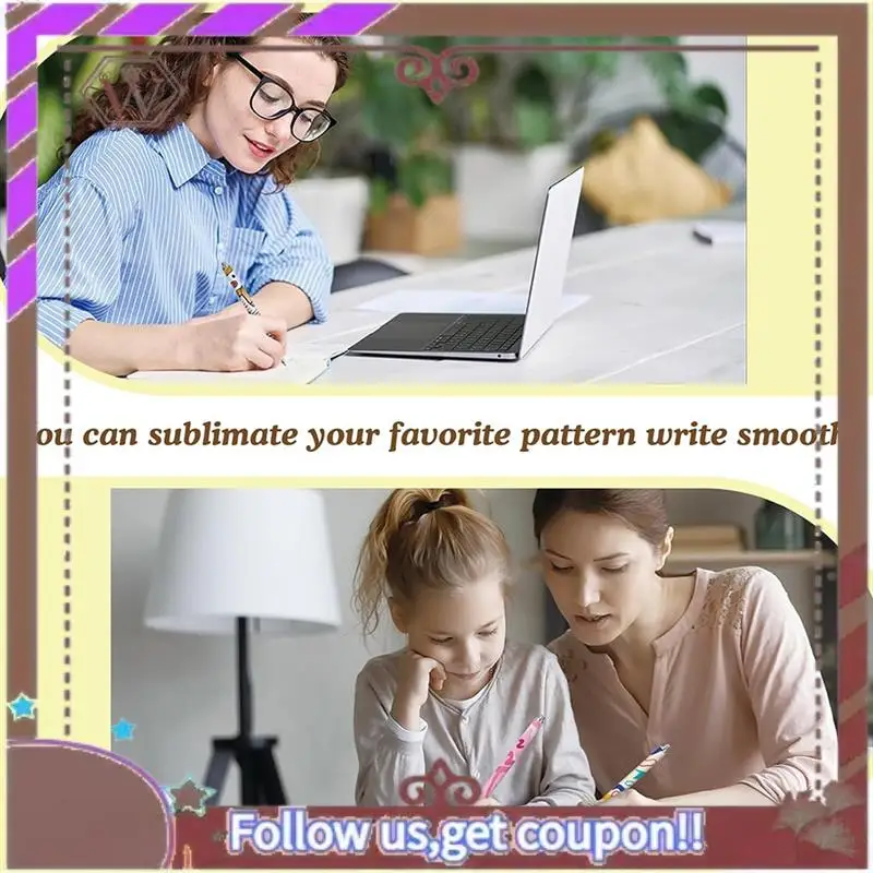 ABBG-30Pack Sublimation Pens Blank With Shrink Wrap,Aluminum Personalized Customized Sublimation Pen For DIY Office School
ABBG-30Pack Sublimation Pens Blank With Shrink Wrap,Aluminum Personalized Customized Sublimation Pen For DIY Office School