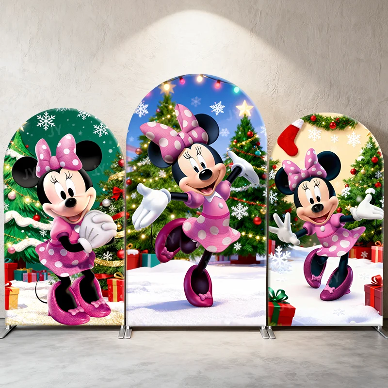 Christmas Minnie Mouse Arch Backdrop Cover Disney Cartoon Xmas Theme Party Decor Photo Booth Background Kids Holiday Supplies
Christmas Minnie Mouse Arch Backdrop Cover Disney Cartoon Xmas Theme Party Decor Photo Booth Background Kids Holiday Supplies