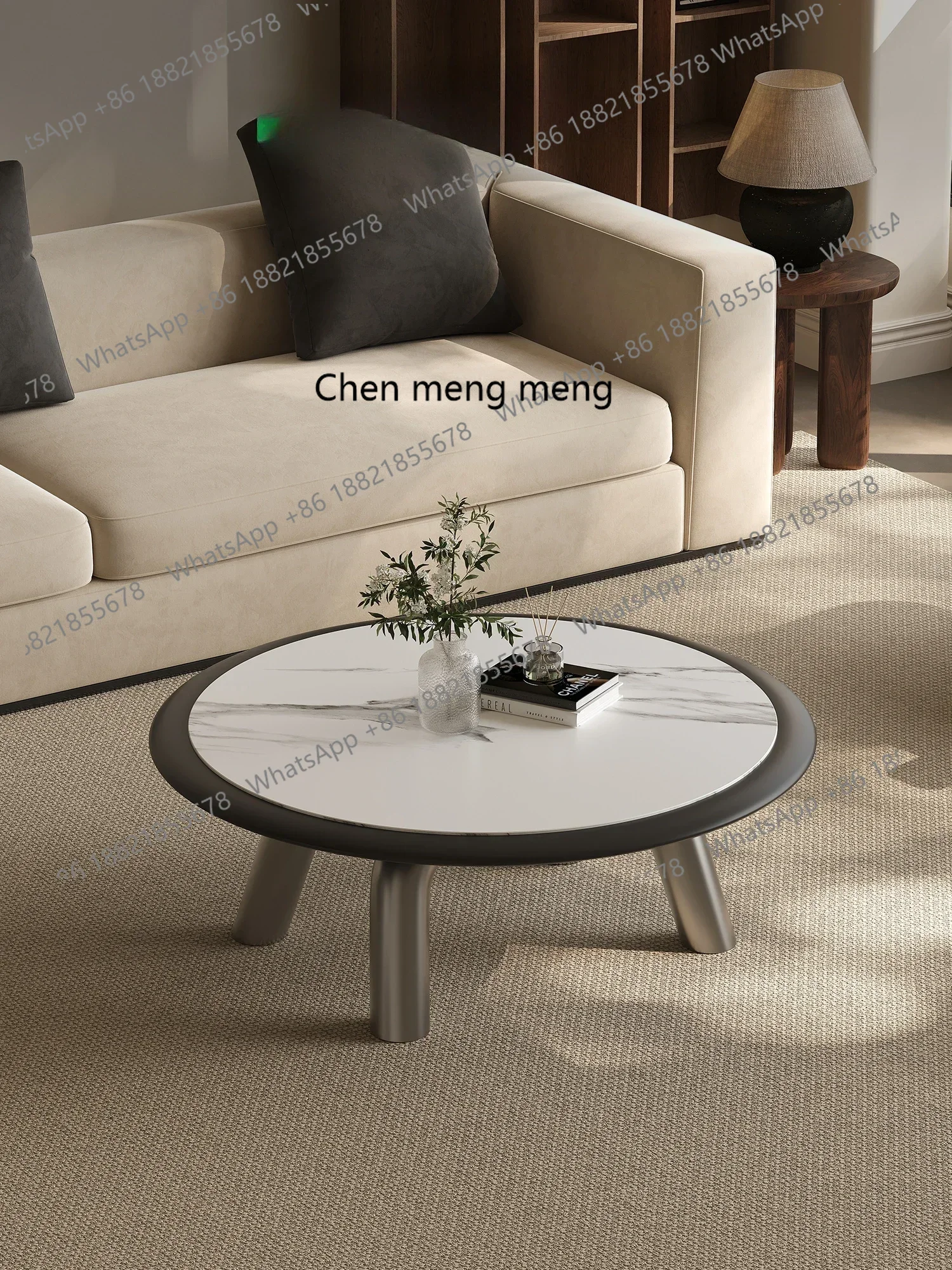20031A Stainless Steel Coffee Table round Home Living Room Stone Plate High-End Storage Italian Style
20031A Stainless Steel Coffee Table round Home Living Room Stone Plate High-End Storage Italian Style