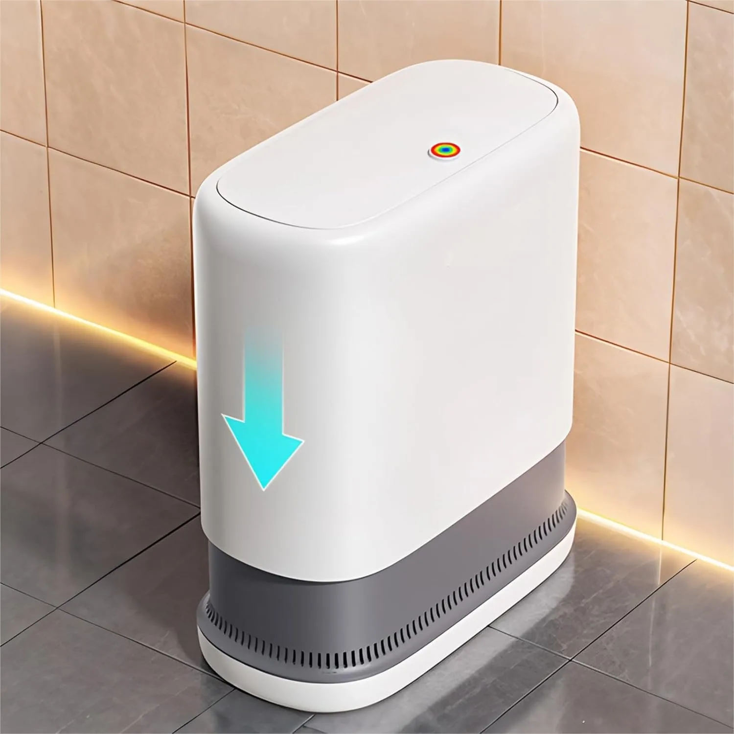 Bathroom Trash Can with Press Lid, 10L Slim Narrow Garbage Bin for Small Spaces
Bathroom Trash Can with Press Lid, 10L Slim Narrow Garbage Bin for Small Spaces