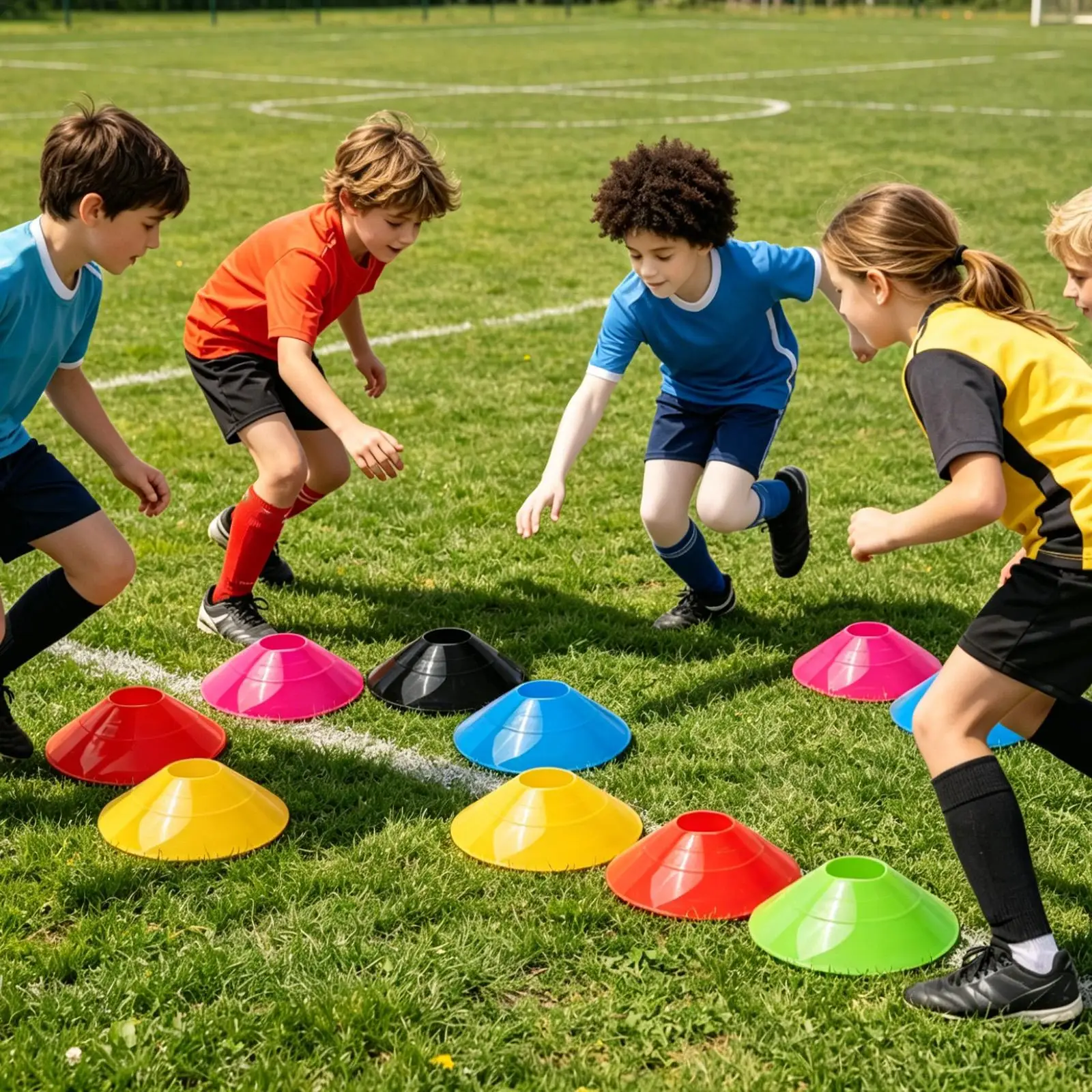 50Pcs Colorful Disc Cones Stackable Portable Soccer Marker with Holder for Football Basketball Baseball Training Practice
50Pcs Colorful Disc Cones Stackable Portable Soccer Marker with Holder for Football Basketball Baseball Training Practice
