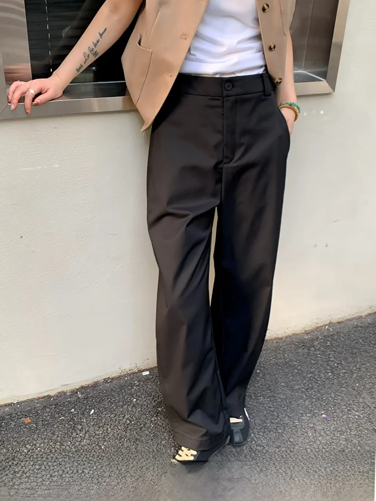 Black Wide Leg Pants Women's Loose Straight Casual Trousers Summer Small Size Drapey Scythe Long Pants Comfortable Commute Style
Black Wide Leg Pants Women's Loose Straight Casual Trousers Summer Small Size Drapey Scythe Long Pants Comfortable Commute Style