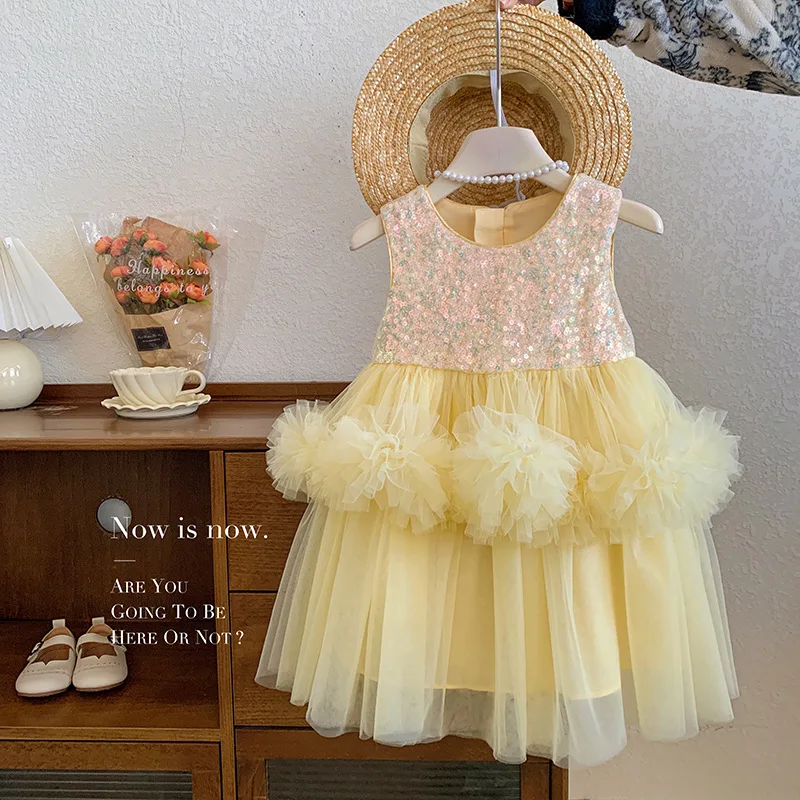 Women's High-Grade Princess Dress Summer New Exquisite Sequins Light Luxury Minority Stitching Cake Birthday Vest Gauze Dress
Women's High-Grade Princess Dress Summer New Exquisite Sequins Light Luxury Minority Stitching Cake Birthday Vest Gauze Dress