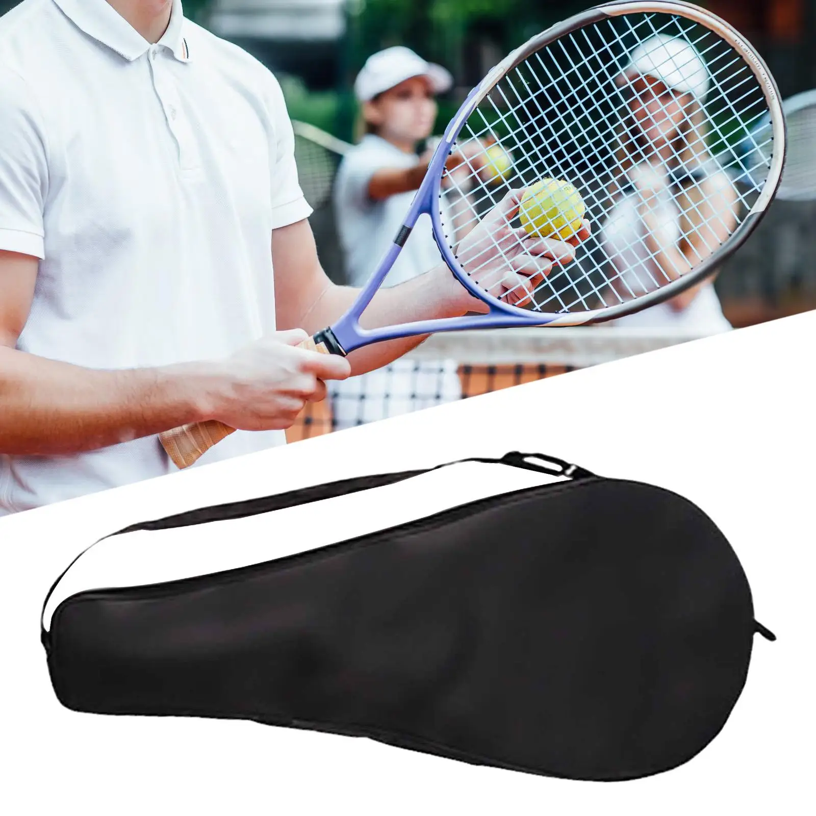 Tennis Racket Cover Bag Zippered Oxford Cloth Protective Organizer Lightweight Carrying Pouch for Badminton Tennis
Tennis Racket Cover Bag Zippered Oxford Cloth Protective Organizer Lightweight Carrying Pouch for Badminton Tennis