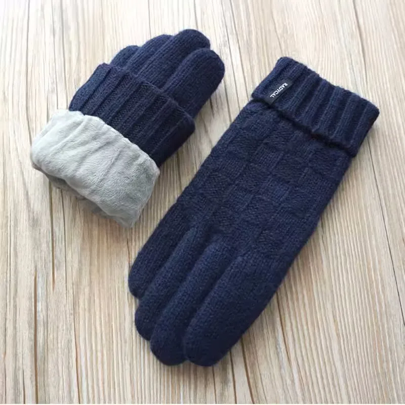 Winter Gloves For Men Warm Wool Knitted Gloves Fashion Male Outdoor Plus Velvet Thickening Warm Driving Mittens
Winter Gloves For Men Warm Wool Knitted Gloves Fashion Male Outdoor Plus Velvet Thickening Warm Driving Mittens