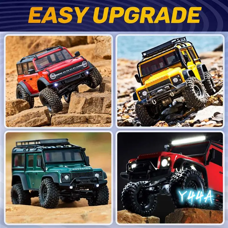 LED Lights Headlights Spotlight For TRX-4 TRX6 Axial SCX10 SCX24 1/10 1/24 RC Car Truck Decoration Parts 4LED-Y44A
LED Lights Headlights Spotlight For TRX-4 TRX6 Axial SCX10 SCX24 1/10 1/24 RC Car Truck Decoration Parts 4LED-Y44A