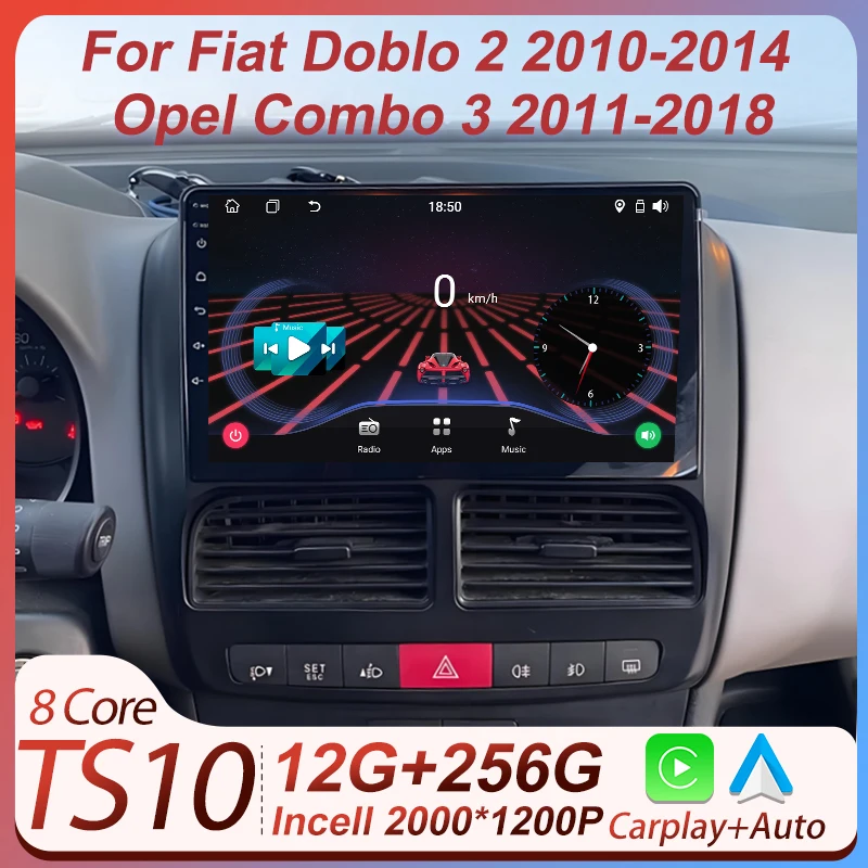 2din Car Radio For Fiat Doblo 2 2010-2014 Opel Combo 3 2011-2018 Wireless CarPlay Android Auto Navigation GPS 5G Wifi BT RDS DSP
2din Car Radio For Fiat Doblo 2 2010-2014 Opel Combo 3 2011-2018 Wireless CarPlay Android Auto Navigation GPS 5G Wifi BT RDS DSP