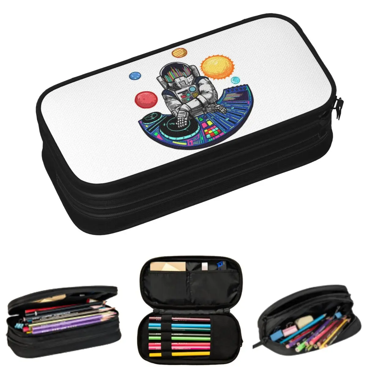 Пеналы для школьников с изображением астронавта-диджея в космосе, большая сумка для хранения ручек и карандашей
Пеналы для школьников с изображением астронавта-диджея в космосе, большая сумка для хранения ручек и карандашей