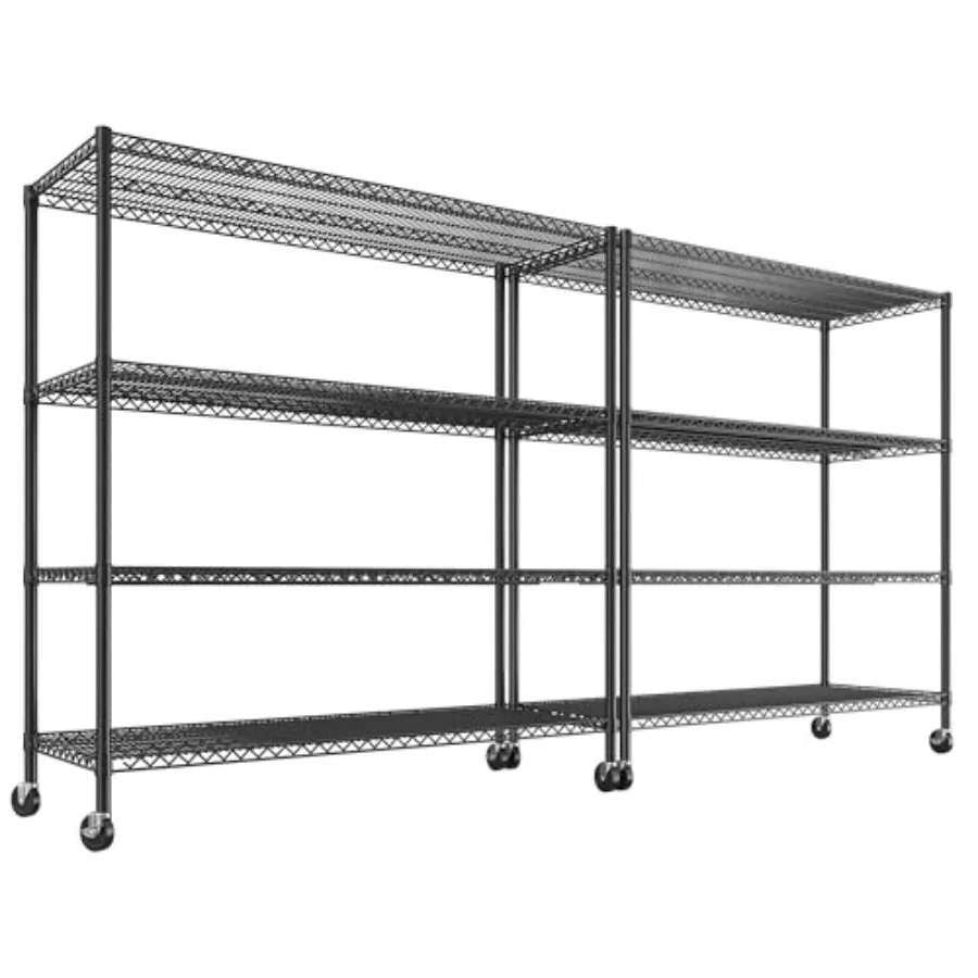 75.62" H Storage Shelves 2480LBS Garage Shelving with Wheels Heavy Duty Metal Shelving for Storage Adjustable Pantry Shelf for
75.62" H Storage Shelves 2480LBS Garage Shelving with Wheels Heavy Duty Metal Shelving for Storage Adjustable Pantry Shelf for