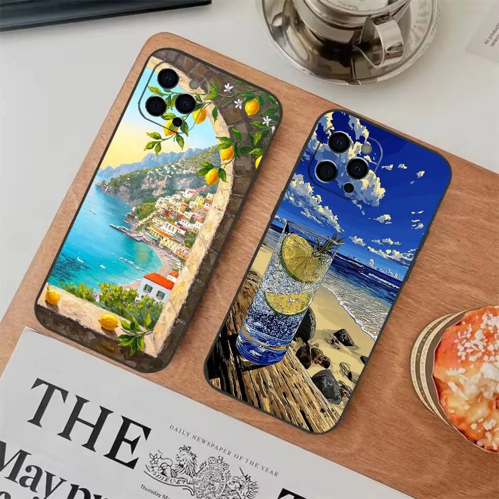 Italian Amalfi coast Lemon Phone Case For iPhone17,16,15,14,13,12,11 Plus,Pro Max Soft Black Cover
Italian Amalfi coast Lemon Phone Case For iPhone17,16,15,14,13,12,11 Plus,Pro Max Soft Black Cover