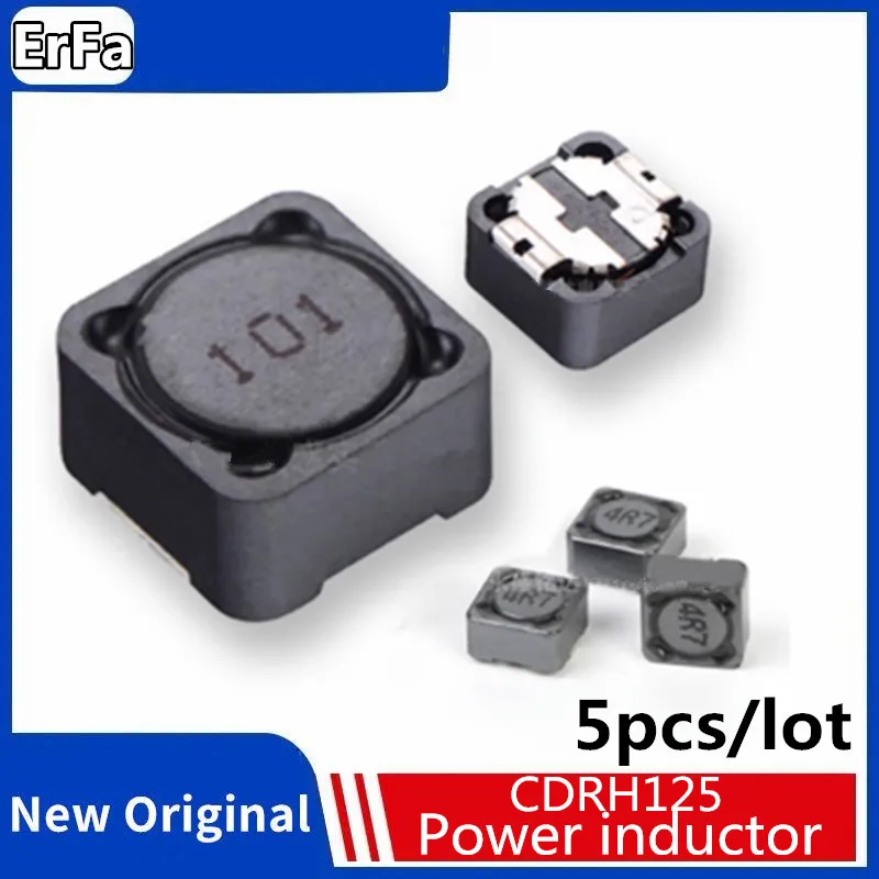 5pcs CDRH125 Power inductor 1UH 1.5UH 2.2UH 3.3 4.7 6.8 10 22 33 47 68 100 220 330 470 680UH MH 1R0 1R5 2R2 3R3 4R7 6R8 101 102
5pcs CDRH125 Power inductor 1UH 1.5UH 2.2UH 3.3 4.7 6.8 10 22 33 47 68 100 220 330 470 680UH MH 1R0 1R5 2R2 3R3 4R7 6R8 101 102