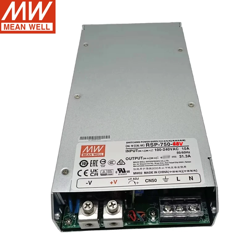2025Mean Well Original 750W Single Output Power Supply Switching RSP-750-48 with 48V 15.7A
2025Mean Well Original 750W Single Output Power Supply Switching RSP-750-48 with 48V 15.7A
