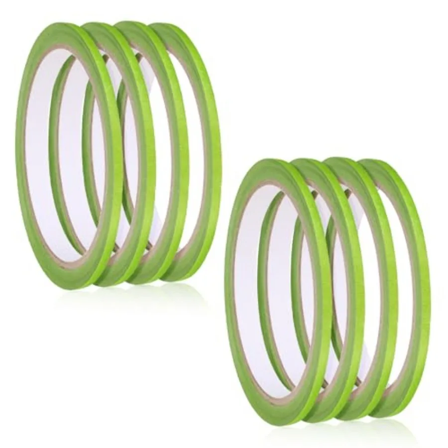 8 Rolls Green Pinstripe Masking Tape 1/8 Inch Width Thin Line Painters Tape for Painting Whiteboard Tapes Pinstriping Paint Tap
8 Rolls Green Pinstripe Masking Tape 1/8 Inch Width Thin Line Painters Tape for Painting Whiteboard Tapes Pinstriping Paint Tap
