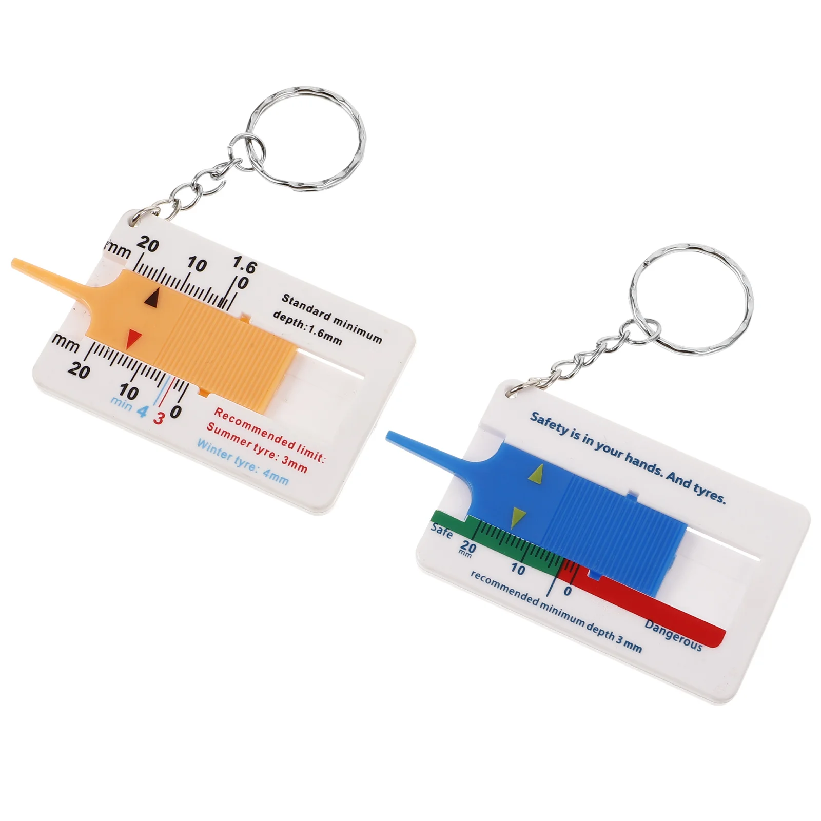 2Pcs Tire Tread Depth Gauge Tool Accurate Measurements Easy to Use for Monitoring Tire Wear and Replacement Depth Gauge
2Pcs Tire Tread Depth Gauge Tool Accurate Measurements Easy to Use for Monitoring Tire Wear and Replacement Depth Gauge