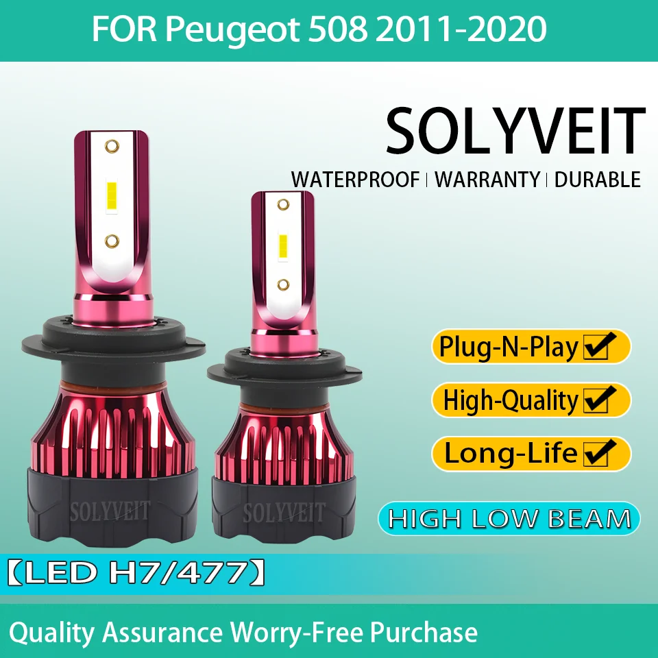 Instant Illumination reliable LED HIGH LOW Beam H7 HEADLIGHT FOR Peugeot 508 2011 2012 2013 2014 2015 2016 2017 2018 2019 2020
Instant Illumination reliable LED HIGH LOW Beam H7 HEADLIGHT FOR Peugeot 508 2011 2012 2013 2014 2015 2016 2017 2018 2019 2020