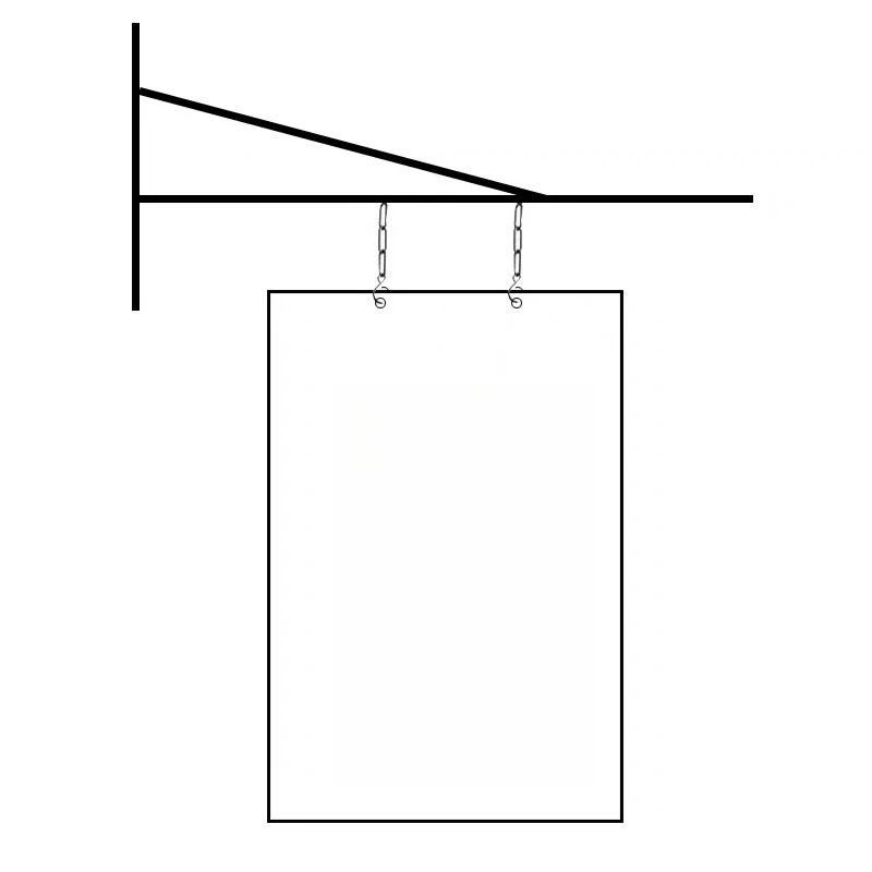 Nordic double-sided side sign door head whole hang sign creative side-mounted metal billboard
Nordic double-sided side sign door head whole hang sign creative side-mounted metal billboard