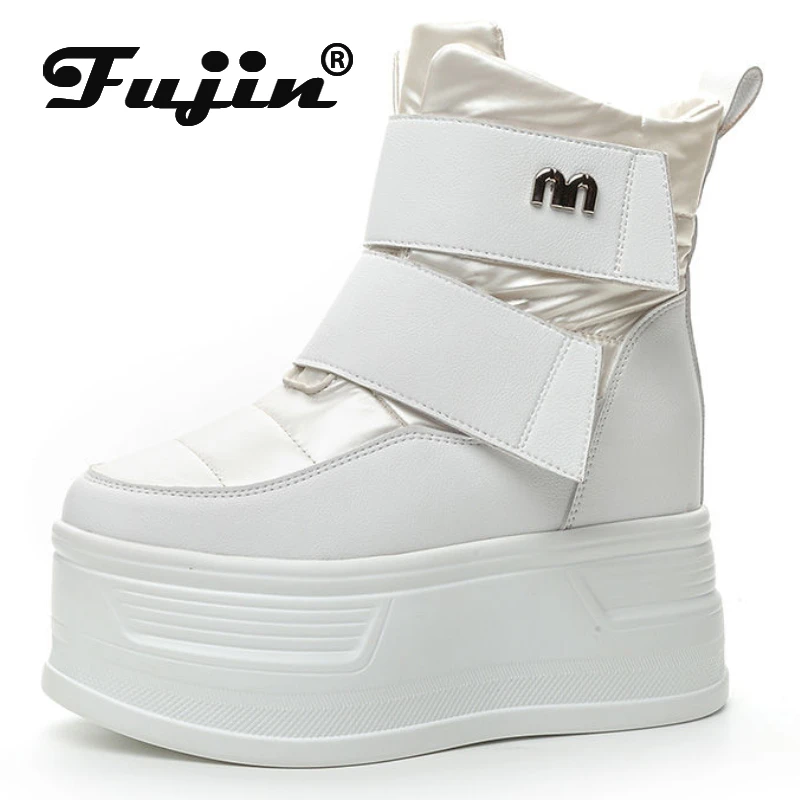 Fujin 10cm 12cm Synthetic Autumn Winter Spring Plush Warm Down Women Wedge Ankle Booties Shoes Leather Platform Boots Sneakers
Fujin 10cm 12cm Synthetic Autumn Winter Spring Plush Warm Down Women Wedge Ankle Booties Shoes Leather Platform Boots Sneakers