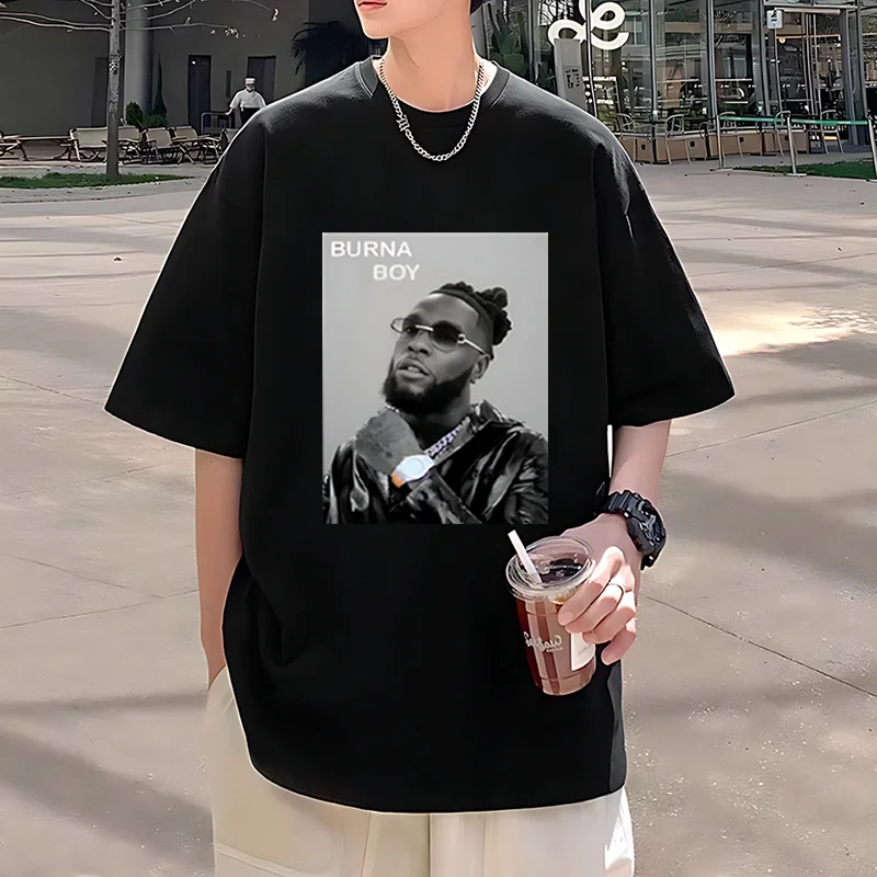 Rapper Burna boy Cool TShirt Men Women Fashion plus size tops Hip Hop streetwear vintage t-shirts Cotton Short Sleeve Tee shirt
Rapper Burna boy Cool TShirt Men Women Fashion plus size tops Hip Hop streetwear vintage t-shirts Cotton Short Sleeve Tee shirt