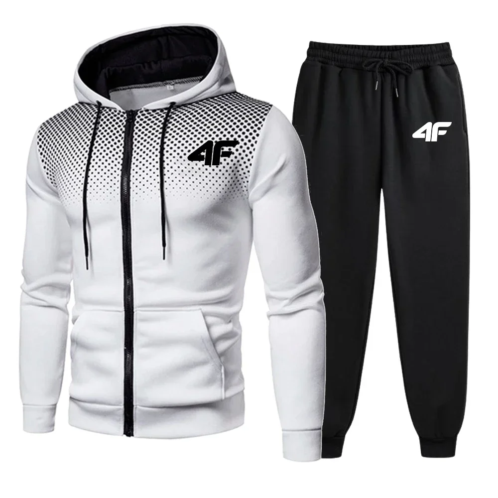 Men's spring and autumn sportswear set: casual polka dot zipper sweatshirt + jogging pants 2-piece high-quality hooded jacket
Men's spring and autumn sportswear set: casual polka dot zipper sweatshirt + jogging pants 2-piece high-quality hooded jacket