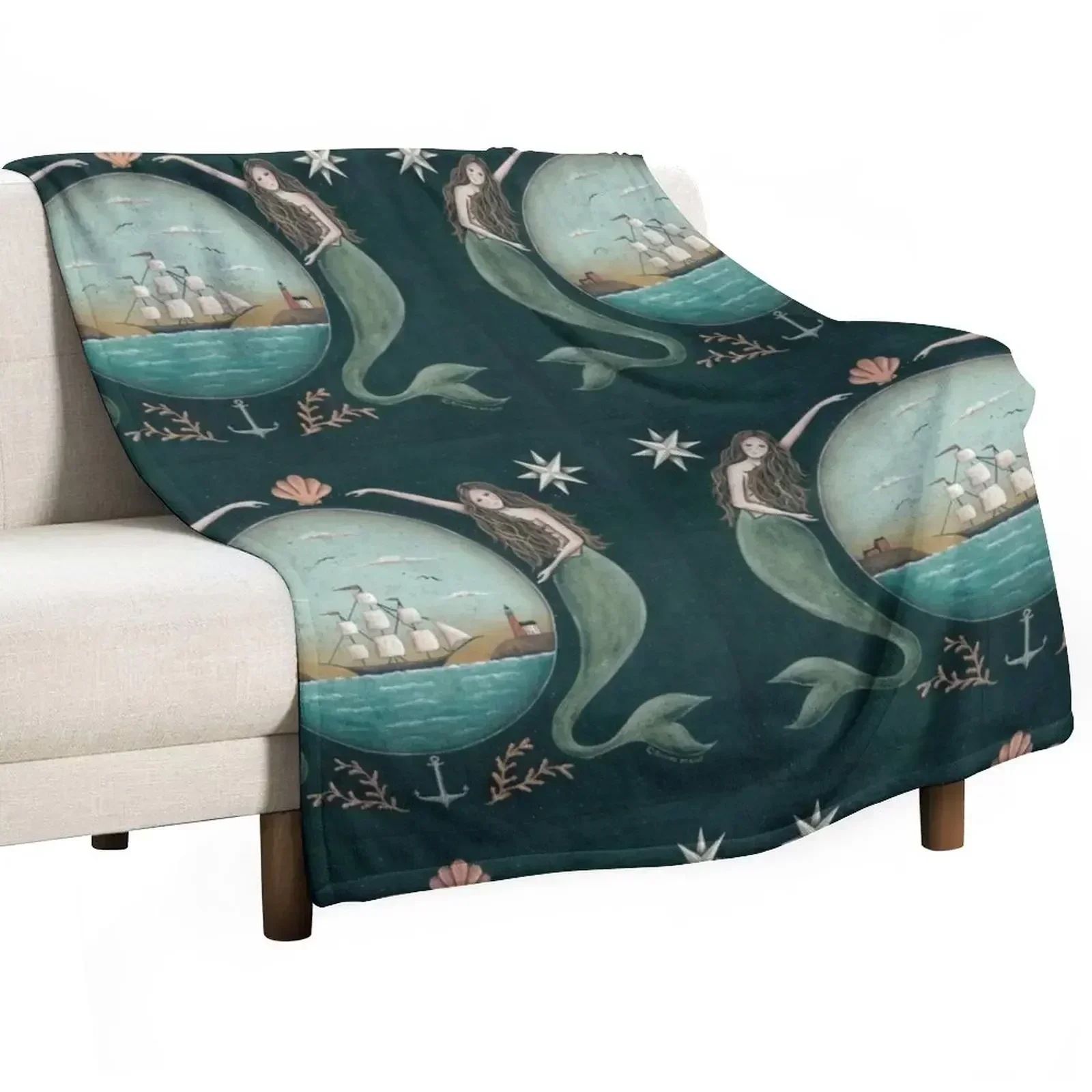 Sirens of the Sea by Donna Atkins Throw Blanket Stylish Couch Blanket for Home Living Room
Sirens of the Sea by Donna Atkins Throw Blanket Stylish Couch Blanket for Home Living Room