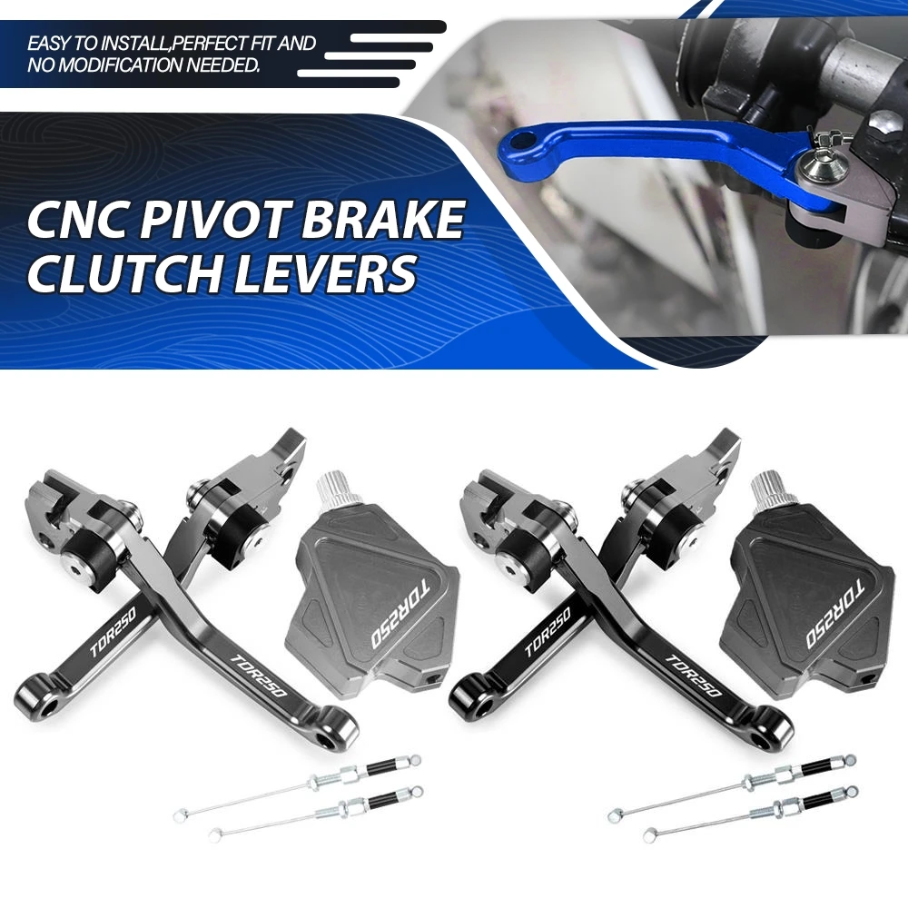 Dirt Bike CNC Brake Clutch Levers Stunt Clutch Pull Cable Lever Replacement Easy System For YAMAHA TDR250 TDR 250 1988 1989 1990
Dirt Bike CNC Brake Clutch Levers Stunt Clutch Pull Cable Lever Replacement Easy System For YAMAHA TDR250 TDR 250 1988 1989 1990