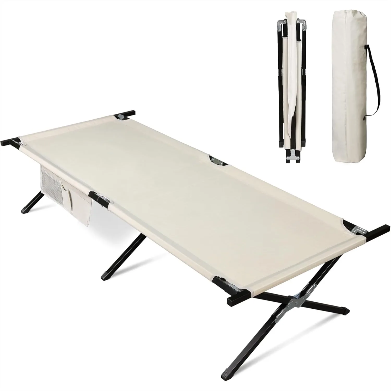 Military Camping Cot, Portable Folding Sleeping Cot with Carry Bag, Heavy Duty Outdoor Bed for Adults Support 300Lbs
Military Camping Cot, Portable Folding Sleeping Cot with Carry Bag, Heavy Duty Outdoor Bed for Adults Support 300Lbs