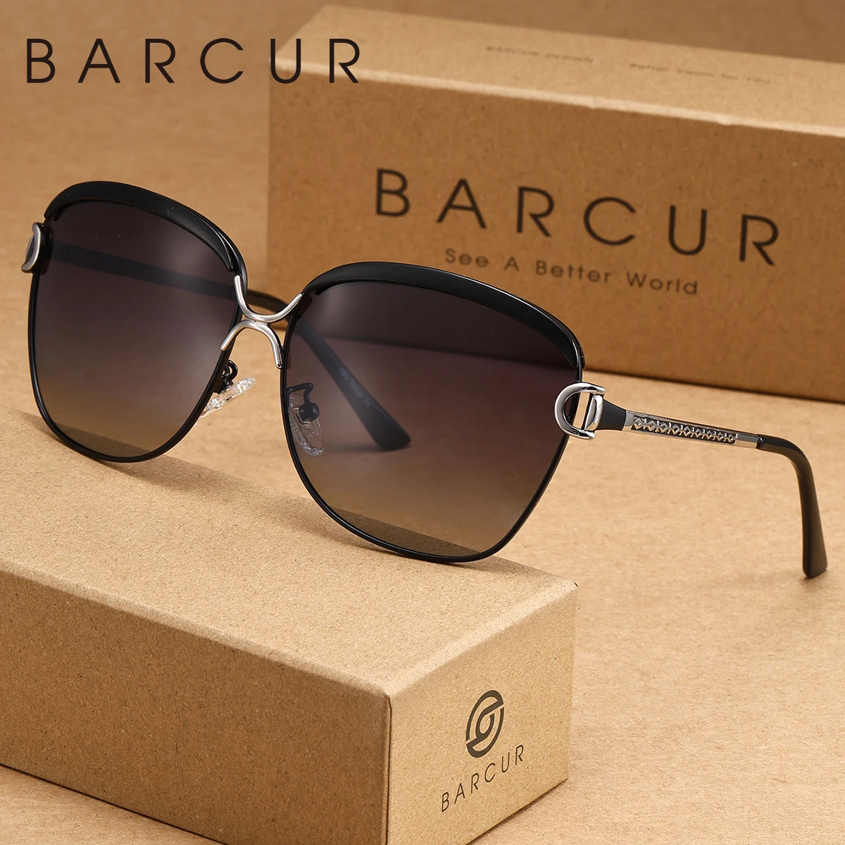 BARCUR Women's Purple Cat Eye Sunglasses UV400 Rhinestone Decor Luxury Style
BARCUR Women's Purple Cat Eye Sunglasses UV400 Rhinestone Decor Luxury Style