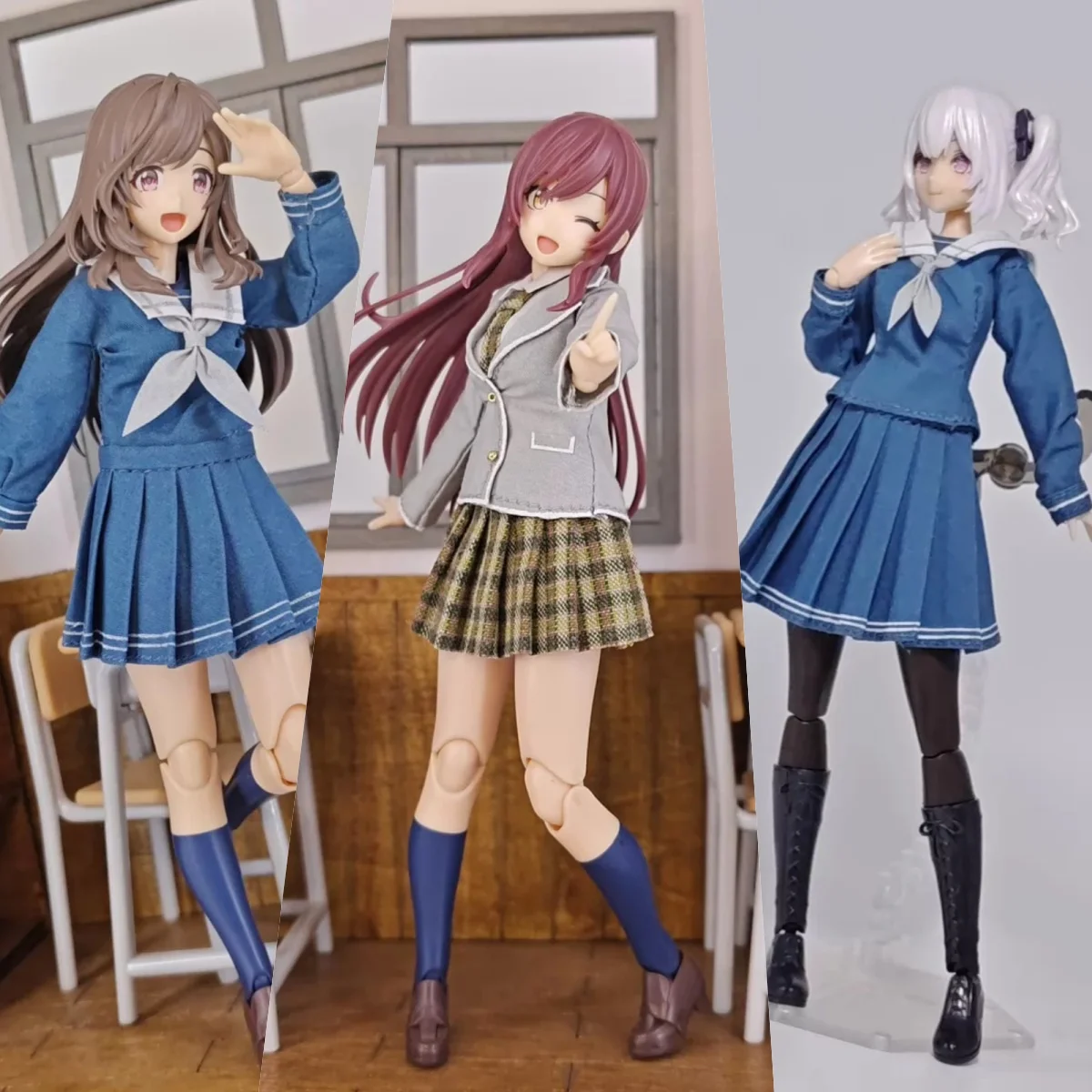 【Clothing Only】1/12 Scale Female Soldier Clothing Accessories Cotton Fabric Sailor Suit JK Uniform Fit 6''Action Body Model Toys
【Clothing Only】1/12 Scale Female Soldier Clothing Accessories Cotton Fabric Sailor Suit JK Uniform Fit 6''Action Body Model Toys
