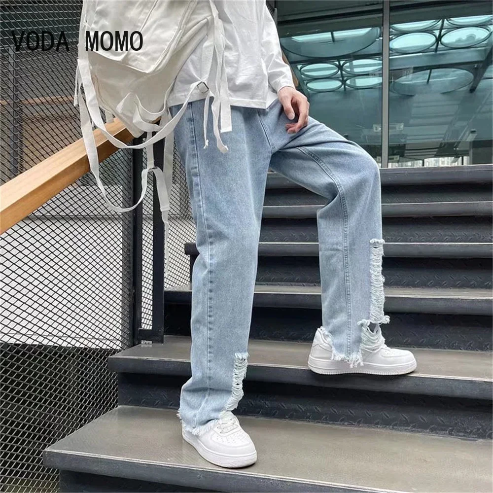 Men's Jeans Pants Casual Vintage Baggy Clothing Straight Leg Trousers Korean Fashion Man Streetwear Pop HarajukuRipped men Pants
Men's Jeans Pants Casual Vintage Baggy Clothing Straight Leg Trousers Korean Fashion Man Streetwear Pop HarajukuRipped men Pants
