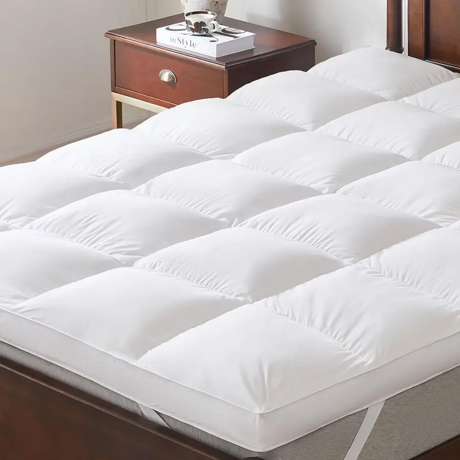 Inch White Goose Feather Mattress Topper,Twin Feather Bed Topper,Mattress Cover with Straps,Ultra Soft Pillowtop,100 Cotton Fabr
Inch White Goose Feather Mattress Topper,Twin Feather Bed Topper,Mattress Cover with Straps,Ultra Soft Pillowtop,100 Cotton Fabr