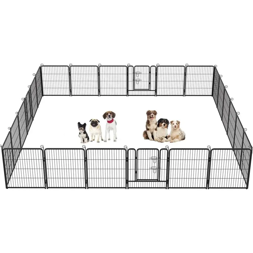 | Dog Playpen | 32 Inch, 24 Panels | Heavy Duty Metal Pet Exercise Pen | Indoor Outdoor ence Panels | Rust-Resistant, Removable,
| Dog Playpen | 32 Inch, 24 Panels | Heavy Duty Metal Pet Exercise Pen | Indoor Outdoor ence Panels | Rust-Resistant, Removable,