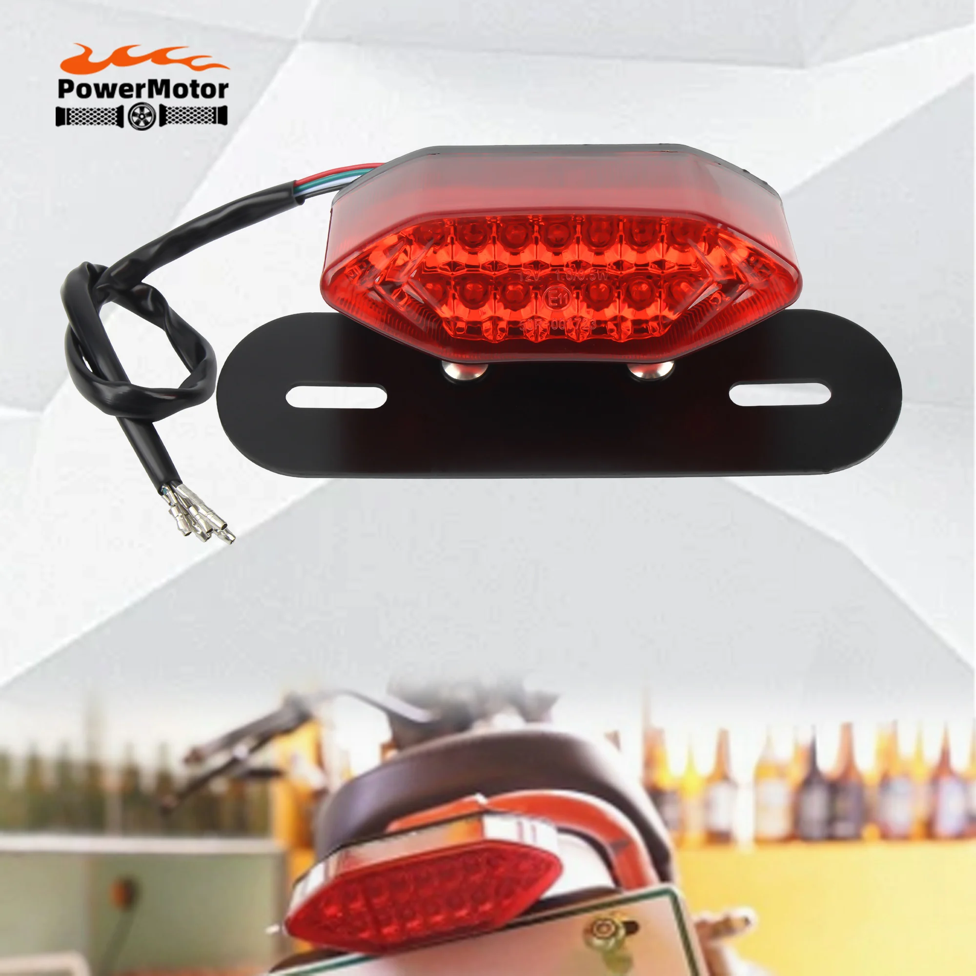 Motorcycles Integrated Tail Light With Bracket Turn Signals Light Brake Stop License Lamp Dirt Pit Bike Universal Accessories
Motorcycles Integrated Tail Light With Bracket Turn Signals Light Brake Stop License Lamp Dirt Pit Bike Universal Accessories