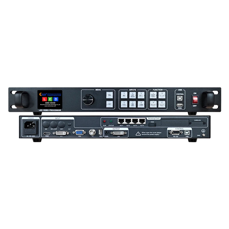 VS400 2 In 1 Video Controller Has Been Integrated Sending Card From 100% Novastar MSD600