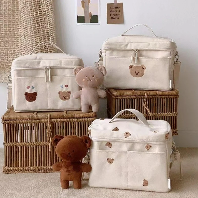 INS-style Children's Teddy Bear Thermal Bag, Baby Stroller Storage Bag, Simple and Stylish Mommy Bag, Portable Canvas Bag
INS-style Children's Teddy Bear Thermal Bag, Baby Stroller Storage Bag, Simple and Stylish Mommy Bag, Portable Canvas Bag