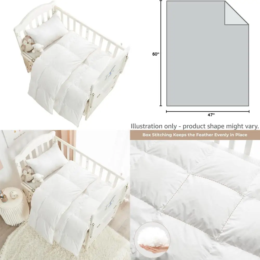 Organic Cotton Toddler Travel Crib Duvet, Unisex, All-Season, Washable, White, 47x60
Organic Cotton Toddler Travel Crib Duvet, Unisex, All-Season, Washable, White, 47x60