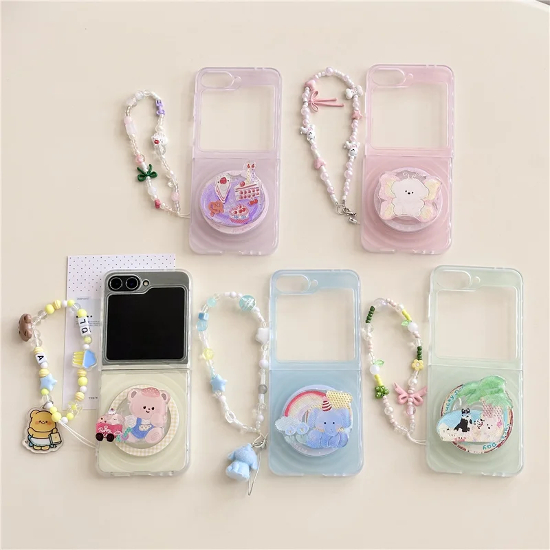 Чехол для телефона с магнитной подставкой Kawaii с мультяшным медведем для Samsung Galaxy Z Flip 7 6 5 4 Flip6 Flip7, чехол с милой цепочкой для Magsafe
Чехол для телефона с магнитной подставкой Kawaii с мультяшным медведем для Samsung Galaxy Z Flip 7 6 5 4 Flip6 Flip7, чехол с милой цепочкой для Magsafe