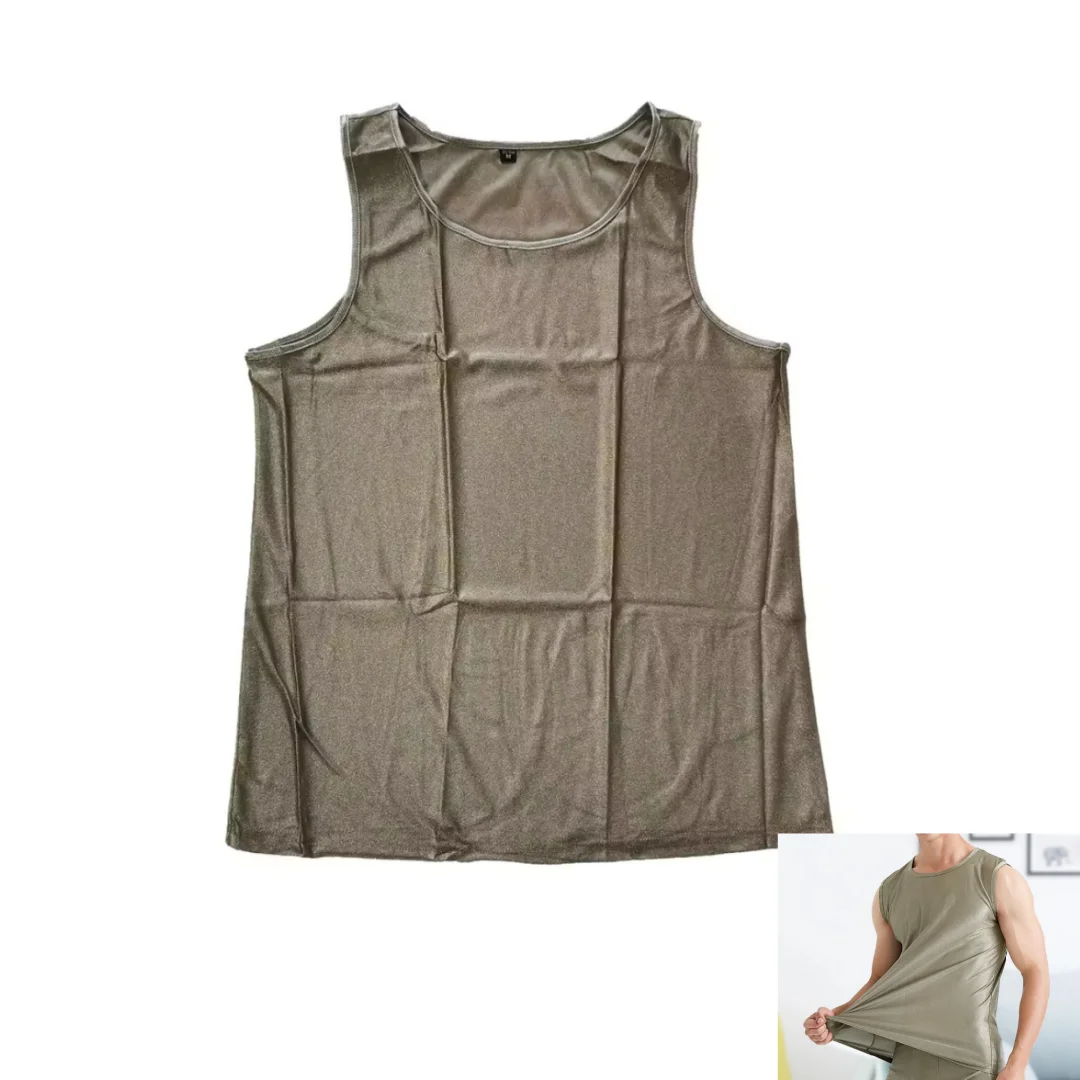 Silver Fiber Stretchy Sleeveless Shirt Conductive EMF/EMI/RF Blocking Faraday Fabric Soft Textile Underwear Vest
Silver Fiber Stretchy Sleeveless Shirt Conductive EMF/EMI/RF Blocking Faraday Fabric Soft Textile Underwear Vest