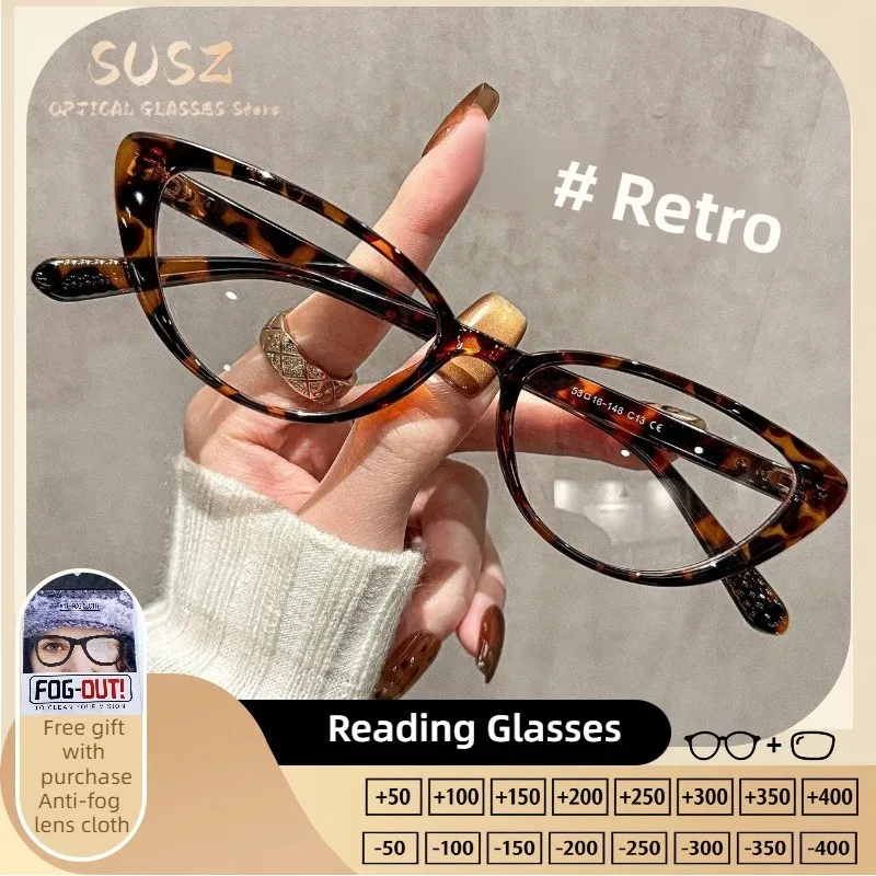 SUSZTrendy TR90 Cat Eye Women's Reading Glasses Customized Progressive Prescription Glasses Blue Light Blocking Myopia Glasses
SUSZTrendy TR90 Cat Eye Women's Reading Glasses Customized Progressive Prescription Glasses Blue Light Blocking Myopia Glasses