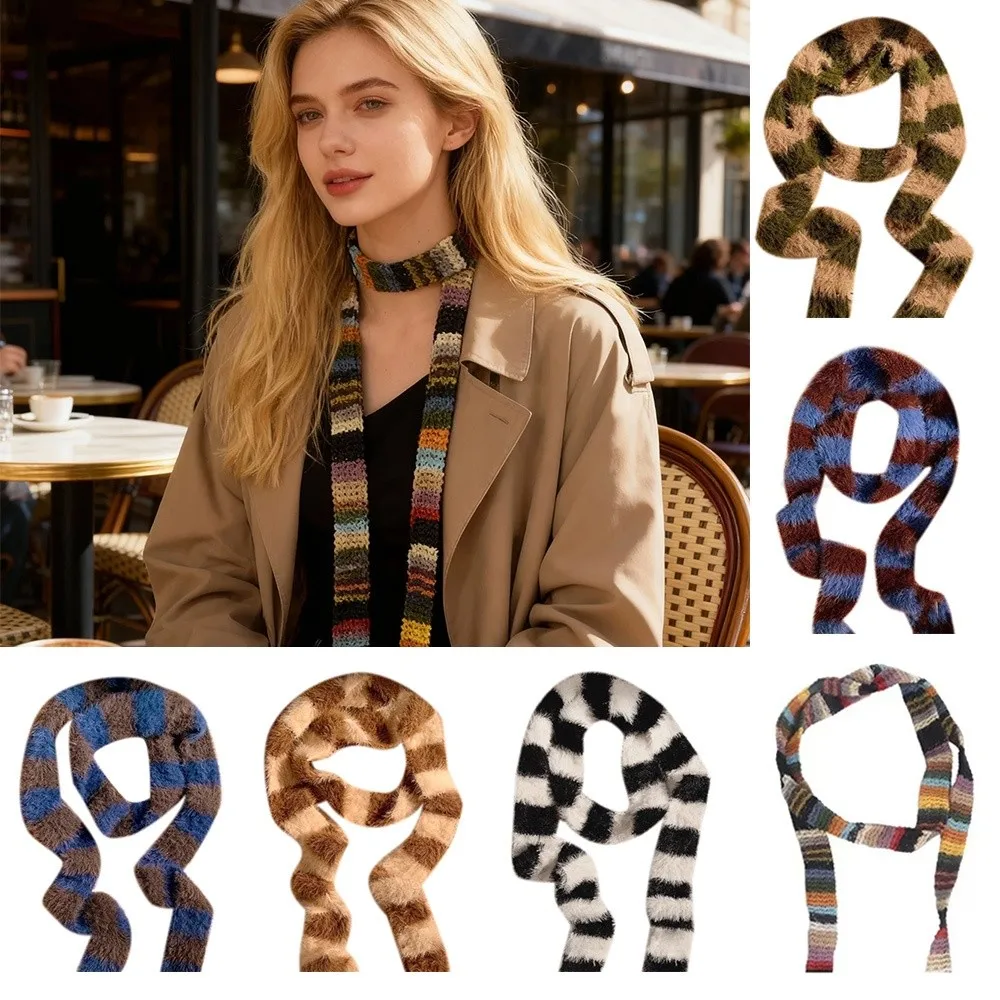 Модный красочный полосатый шарф, узкий пояс, тонкий узкий шарф, теплый длинный пушистый шейный платок для женщин
Модный красочный полосатый шарф, узкий пояс, тонкий узкий шарф, теплый длинный пушистый шейный платок для женщин
